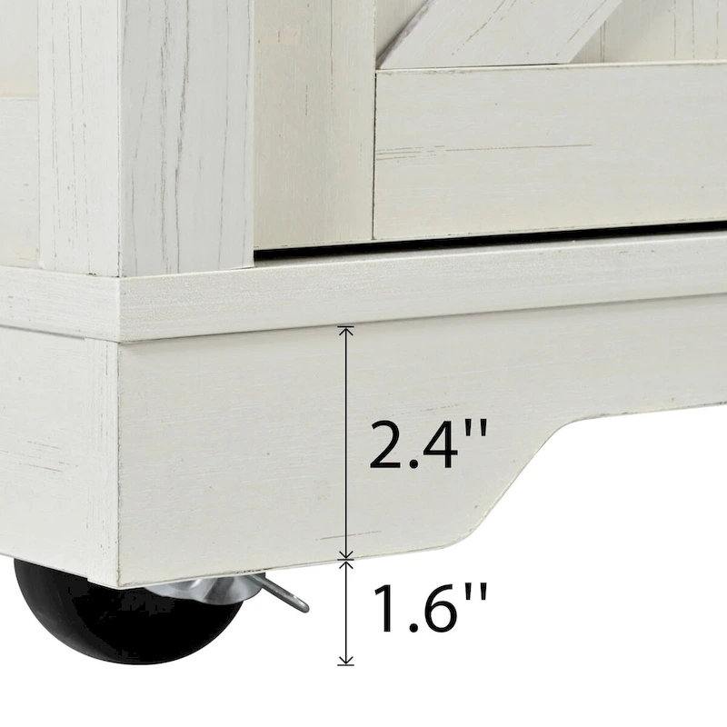 Farmhouse Kitchen Island with Power Outlet