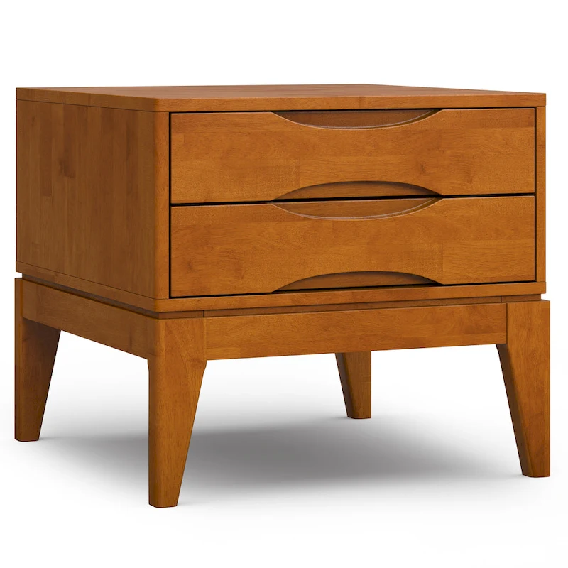 WYNDENHALL Pearson SOLID HARDWOOD 22 inch Wide Square End Side Table - 22 W x 22 D x 20 H