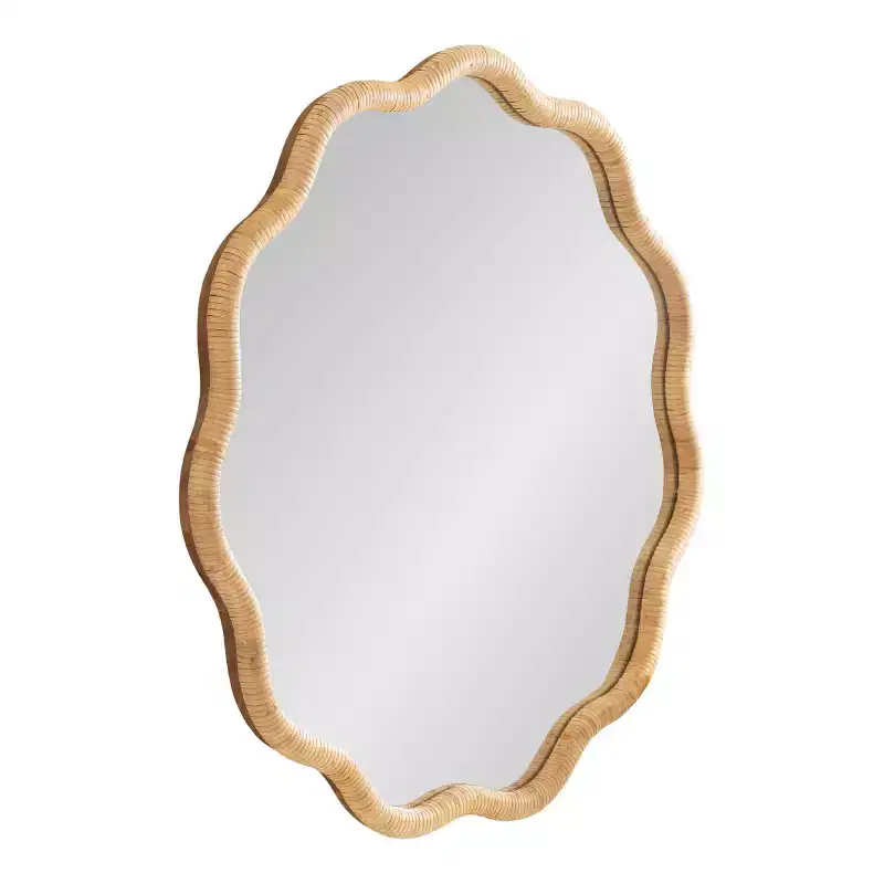 Kate and Laurel Rahfy Scallop Framed Wall Mirror