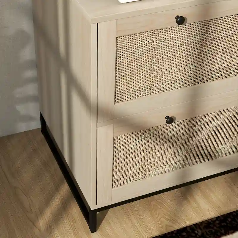 2 Drawer File Cabinet with Lock, Vertical Filing Cabinet with Keys