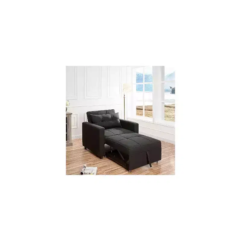 3-in-1 Convertible Sleeper Chair Sofa Bed for Space Saving
