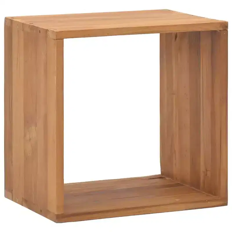 Bedside Cabinet Warm Natural Wood Solid Teak Wood Bedside Cabinet