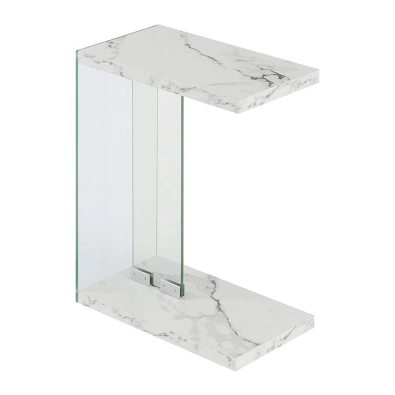 Glass C End Table