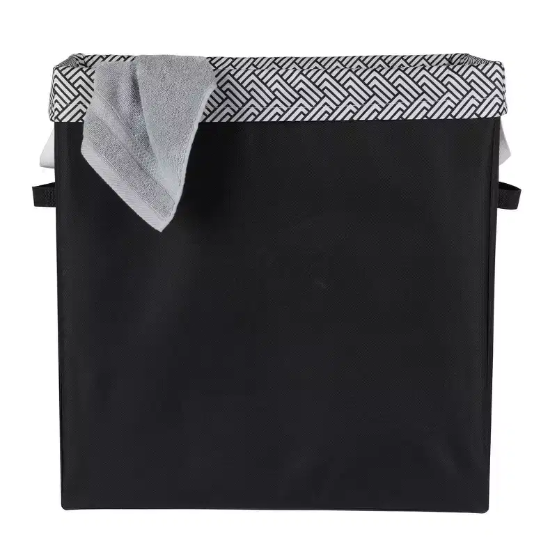 Neatfreak Slim Laundry Hamper with Removable Bag: Narrow Black Clothes Hamper, 70L Capacity, No Assembly Required