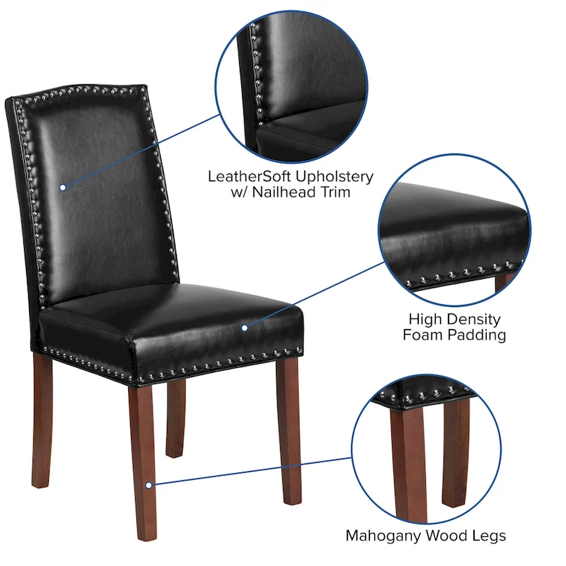 Parsons Chair with Nailhead Trim – Set of 2