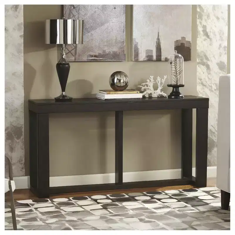 Contemporary Sofa/Console Table Dark Brown