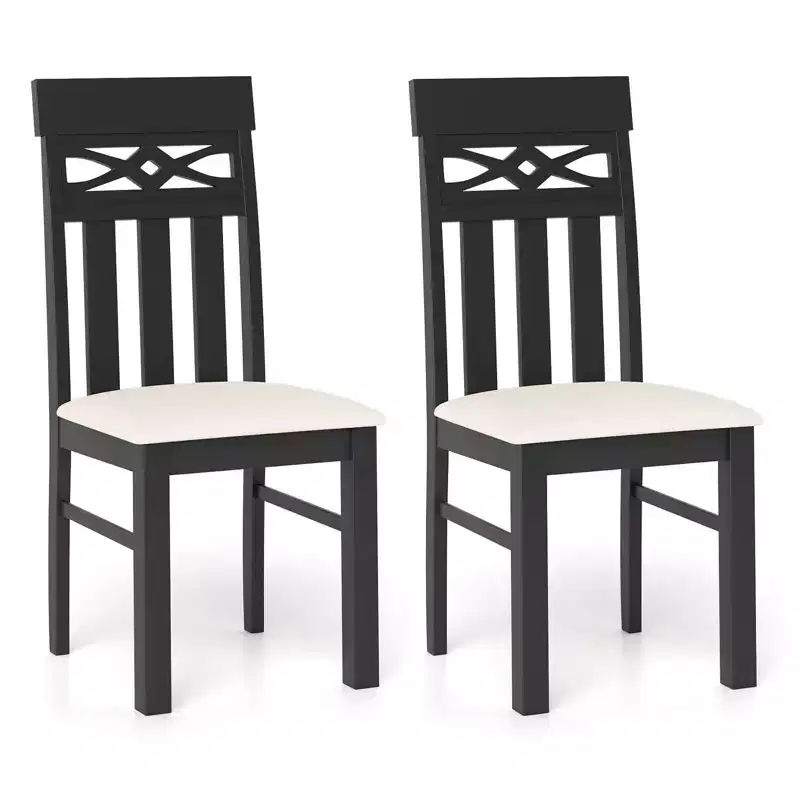 Dining Chairs Set of 2/4, High Back Dining Room Chairs with Padded Seat for Kitchen