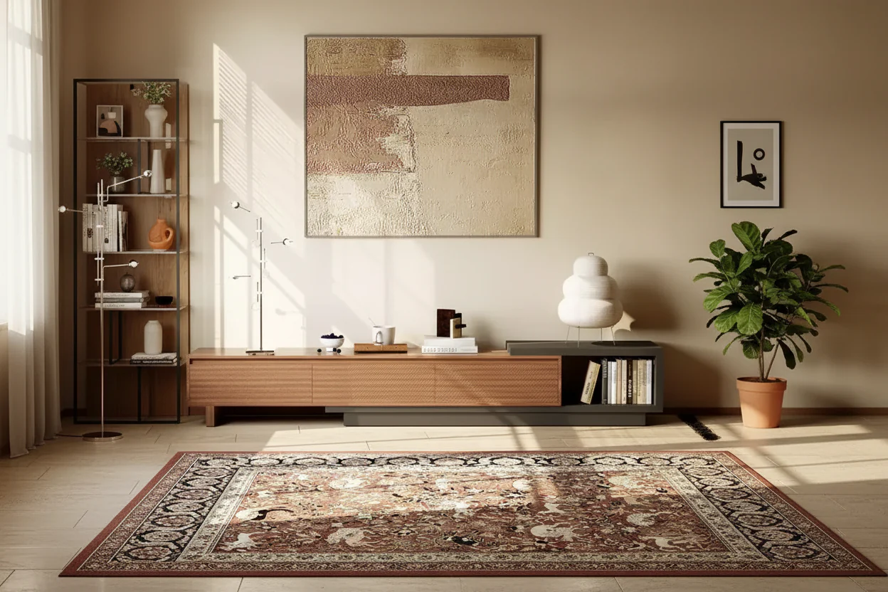 Extendable TV Stand with 3 Drawers, Textured Front Design & Modern Media Console for Living Room