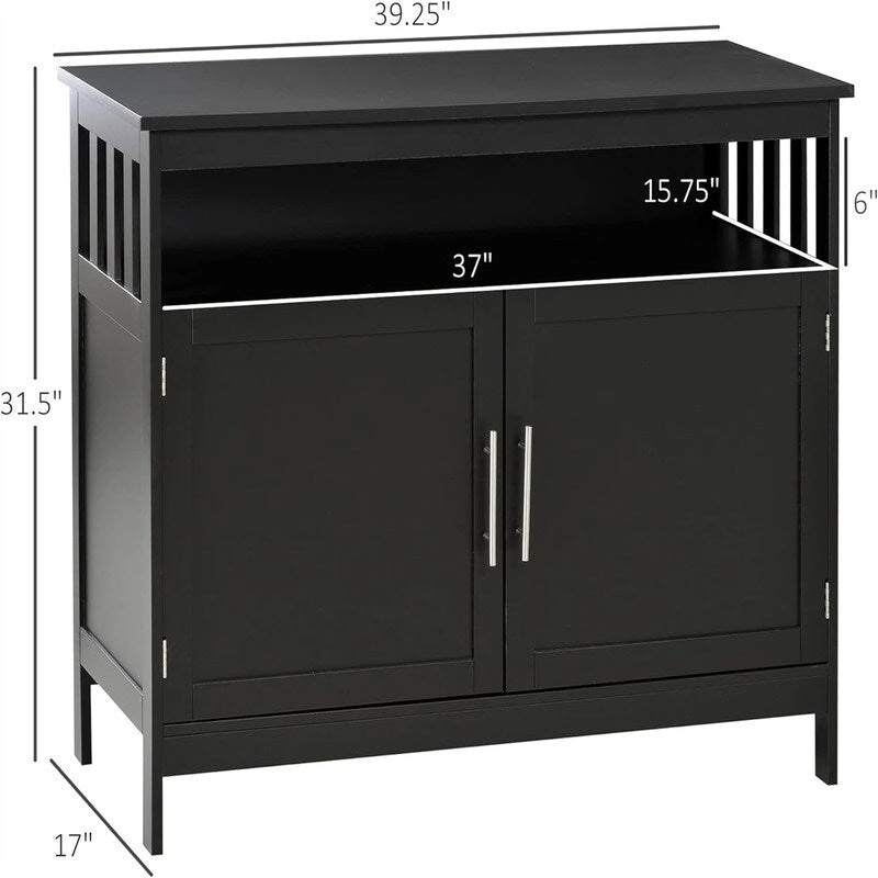 Sideboard Buffet Cabinet - 39.25D x 17W x 31.5H
