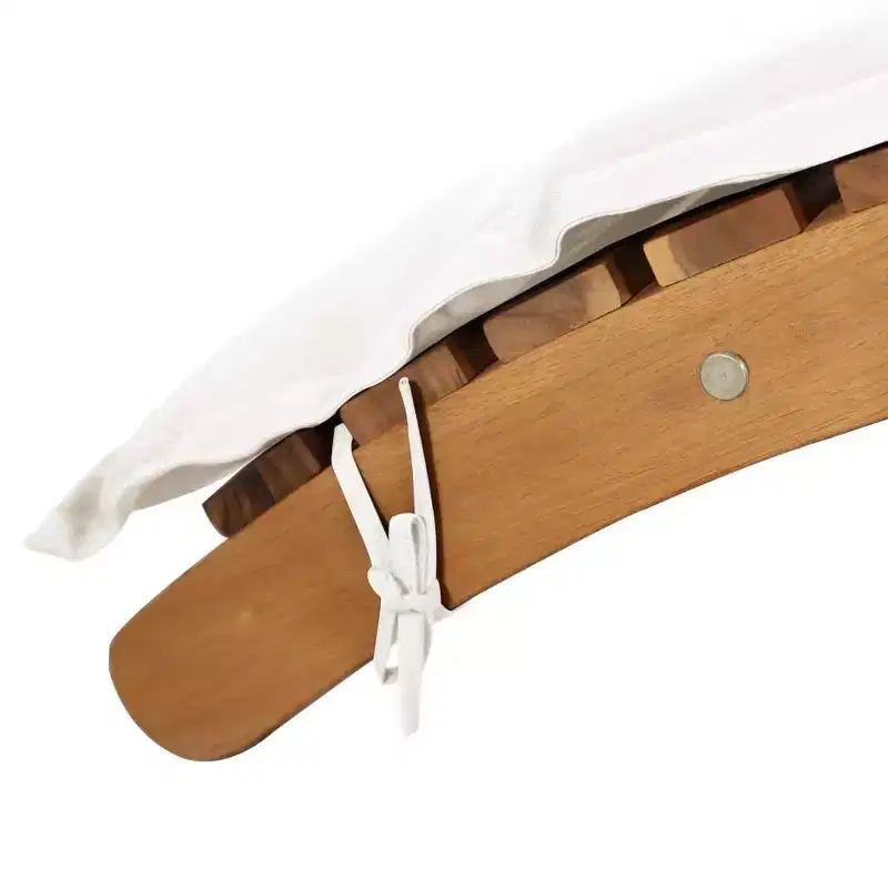vidaXL Sun lounger21.65 x 72.44 x 25.20 in Solid Acacia Wood