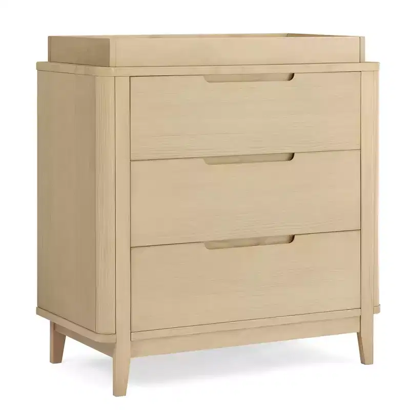 Delta Children Noah 3 Drawer Dresser with Changing Top and Interlocking Drawers