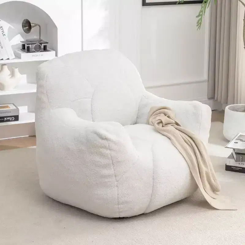 Bean Bag Chair with Filler, Bean Bag Sofa with Tufted Soft Stuffed Filling, Fluffy and Lazy Sofa, Comfy Cozy BeanBag Chairs with Memory Foam for Dorm