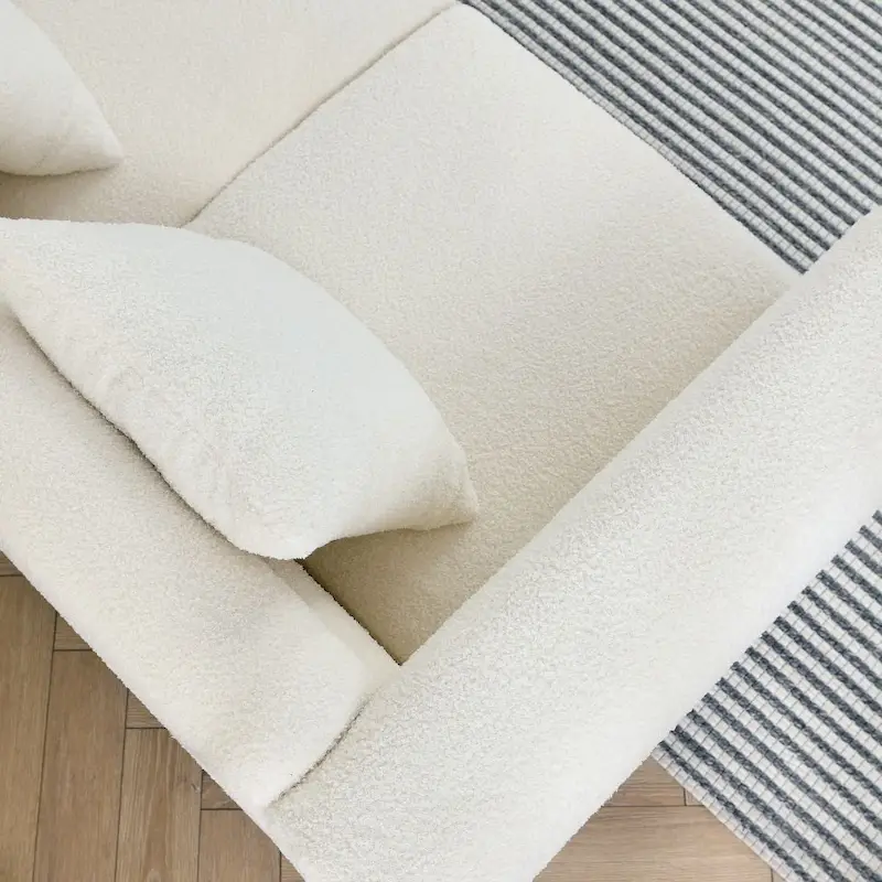 Fabric 3-seater Sofa with 3 Pillows