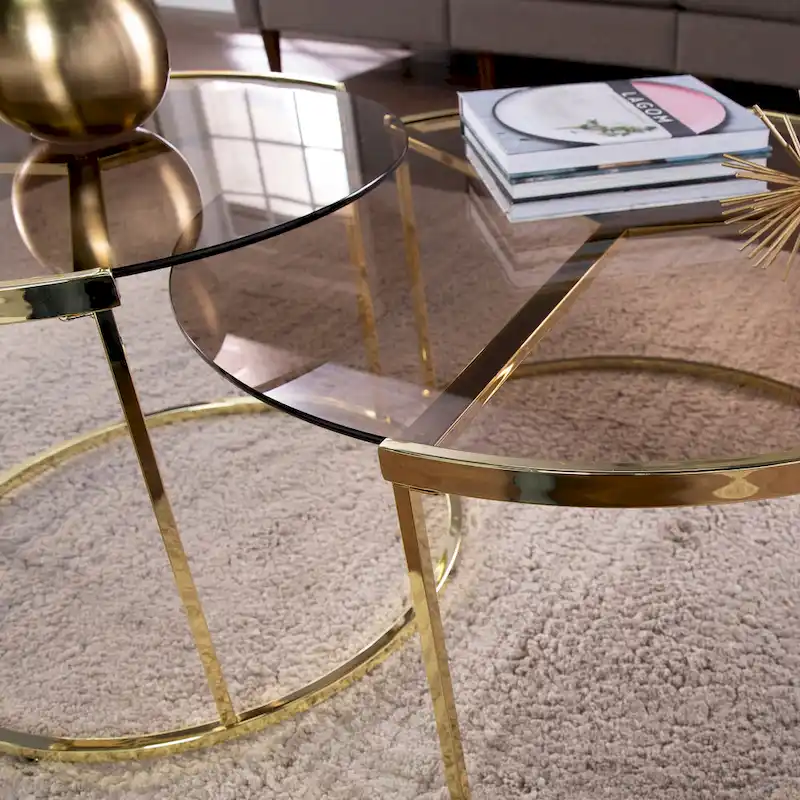 Marlei Modern 2-Piece Nesting Coffee Table