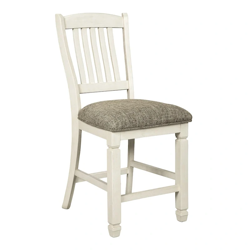 Signature Design by Ashley Bolanburg Antique White / Brown 7-Piece Counter Height Dining Package
