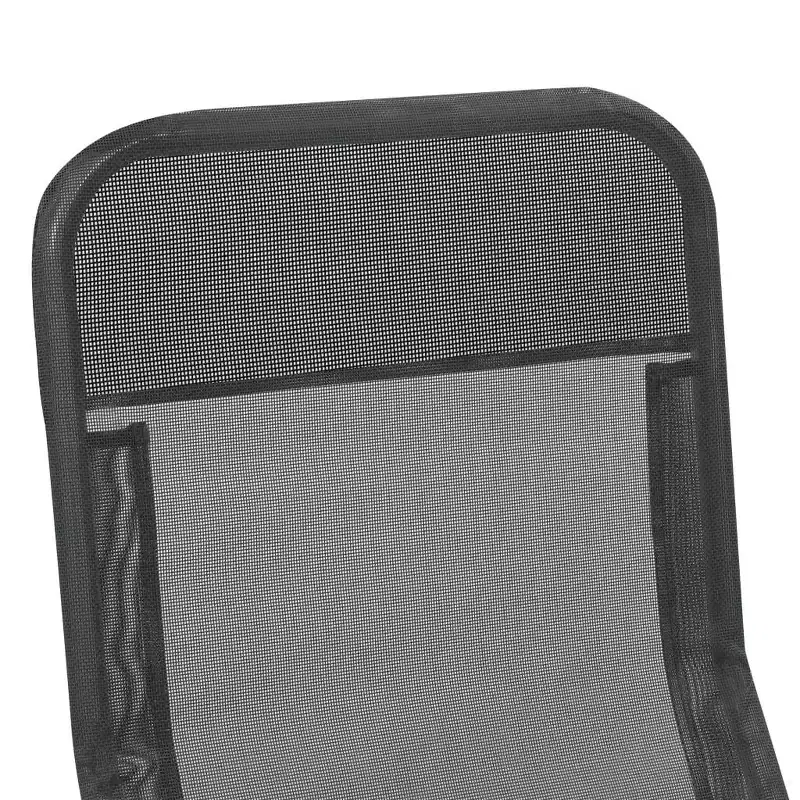vidaXL Sun Lounger Set of 2 Powder-coated steel, Textilene Standard
