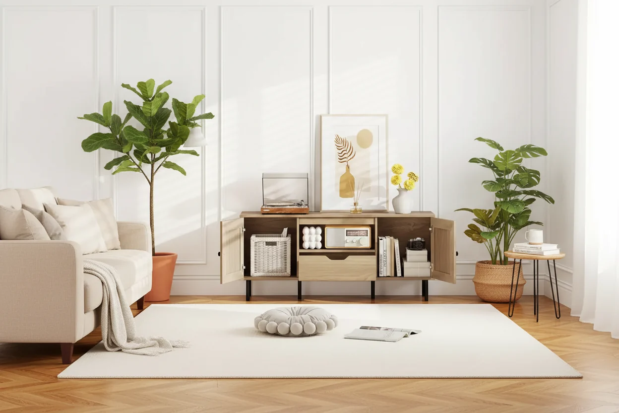 Boho TV Stand for 60