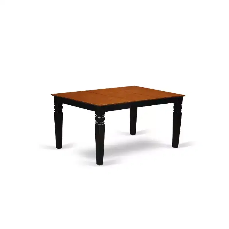 HomeStock on Rectangular Dining Table with 18 in butterfly Leaf