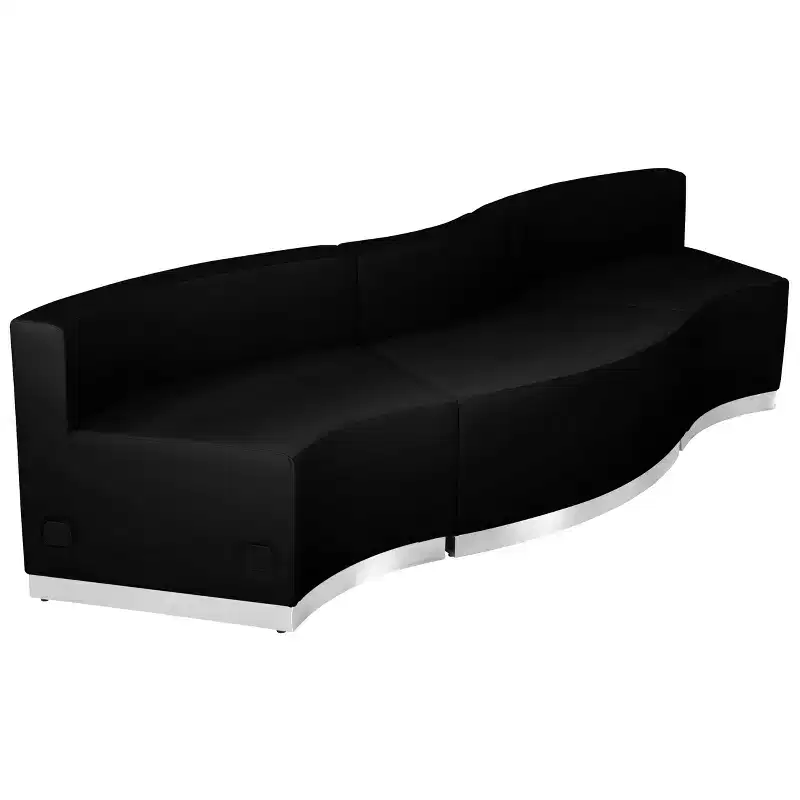 Emma and Oliver Leather Reception Configuration, 3 Pieces