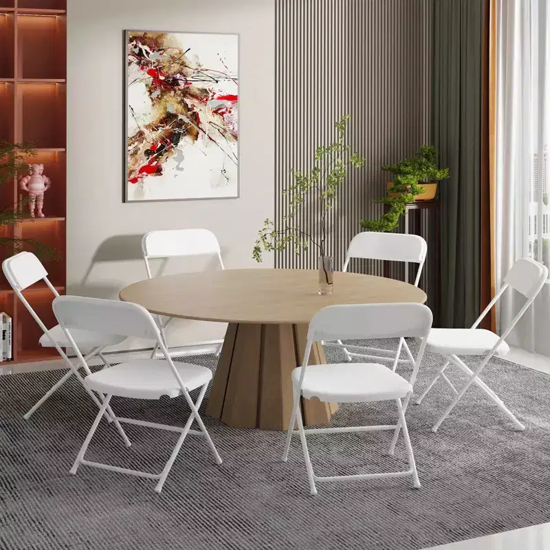 SUGIFT Folding Chairs Plastic Folding Chairs for Indoor/Outdoor Use, Non-Slip Design, Easy Storage