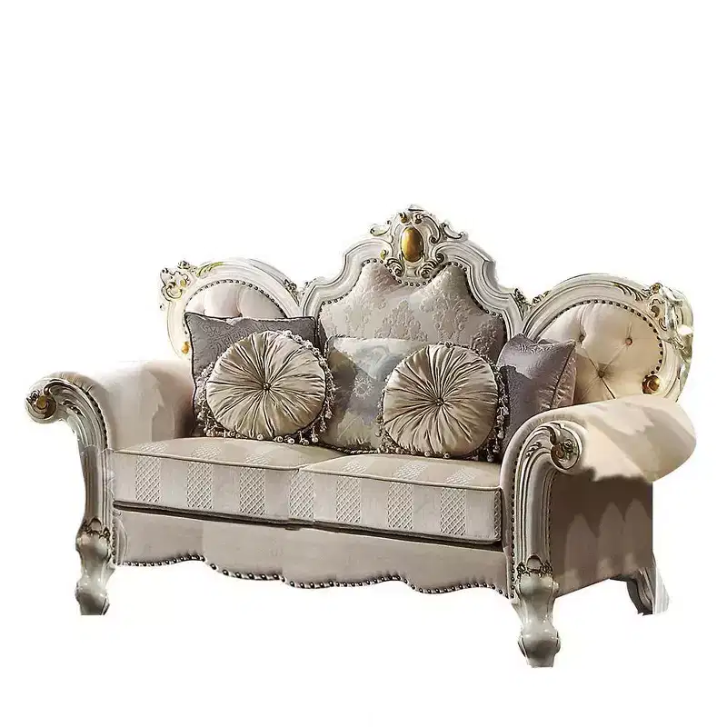 Antique Pearl Upholstered Sofa