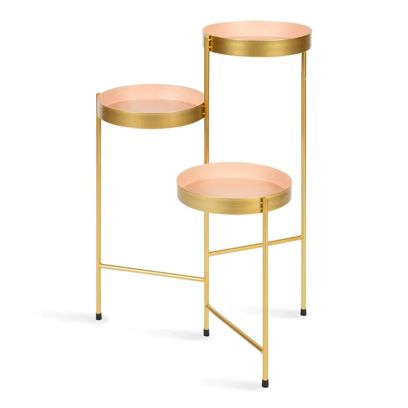 Metal 3-tier Modern Plant Stand - 16x21x30