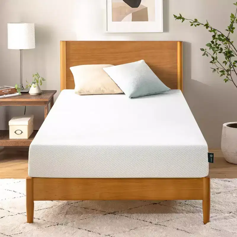 6 Inch Twin Memory Foam Mattress, Fiberglass Free, Medium Firm Feel, Zoned Pressure Relief, Certified Safe Foams & Fabric
