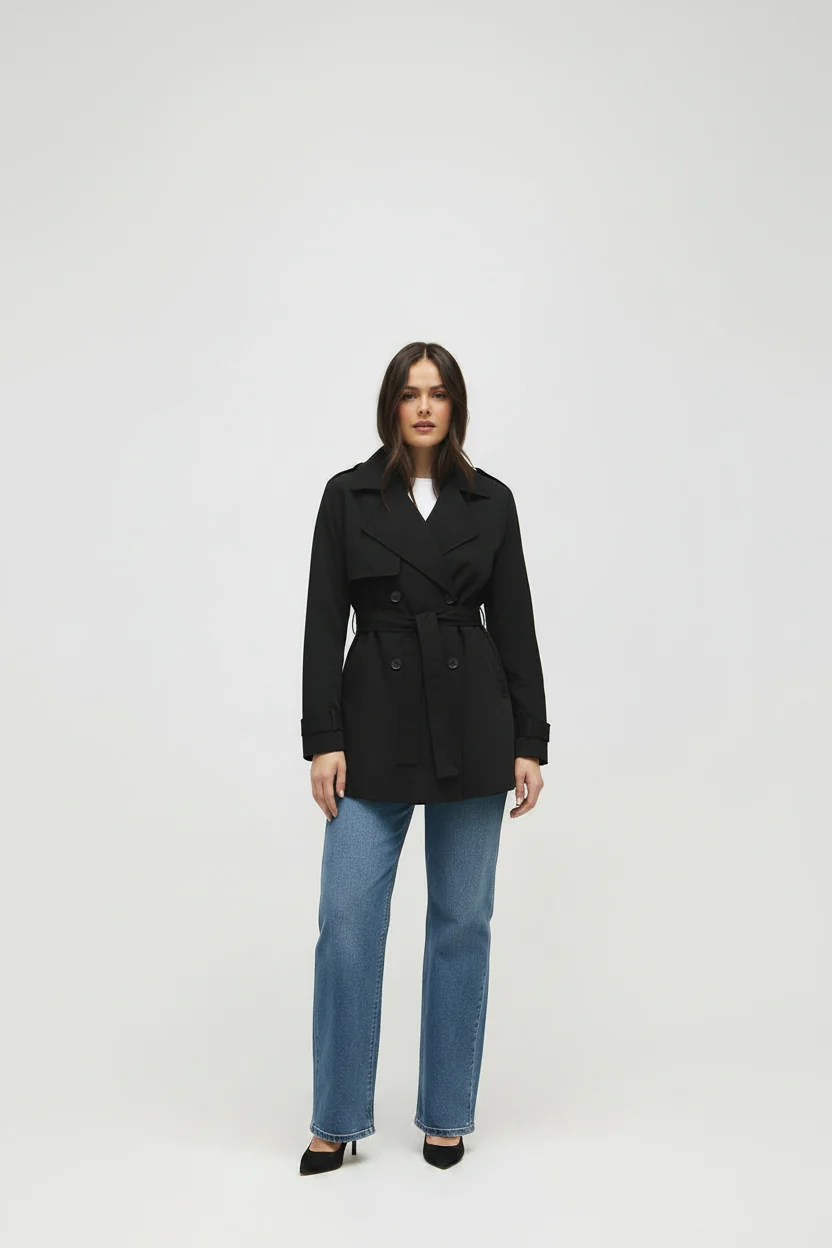 Mid-Length Trench Coat