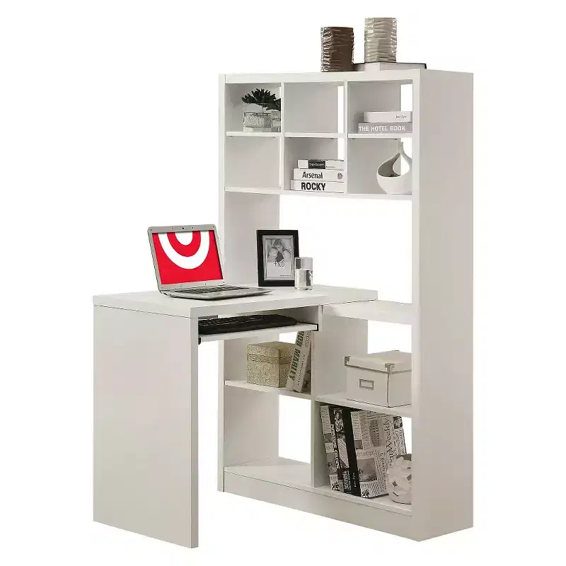 Facing Corner Desk White