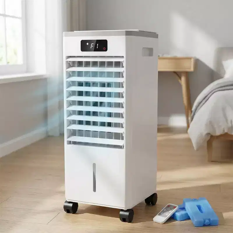 7L Portable Evaporative Air Cooler with Remote Control, 3 Speeds, Timer and Oscillating Fan for Home Office