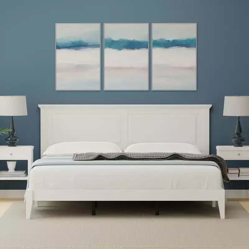 Cottage Style Solid Wood Platform Bed