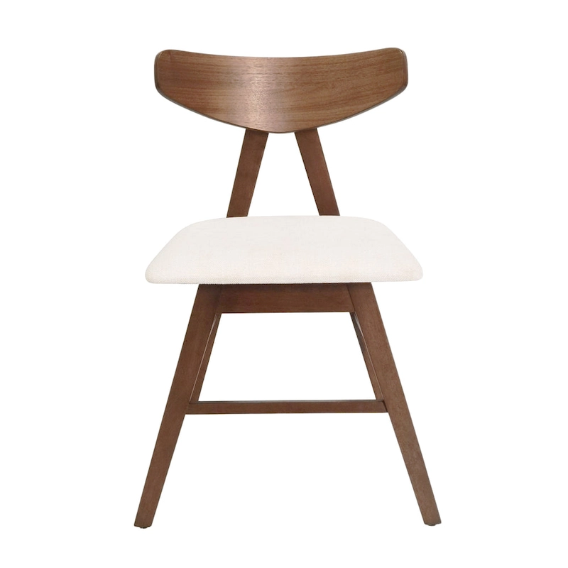Stocker Fabric and Rubberwood Dining Chairs (Set of 2) by Christopher Knight Home