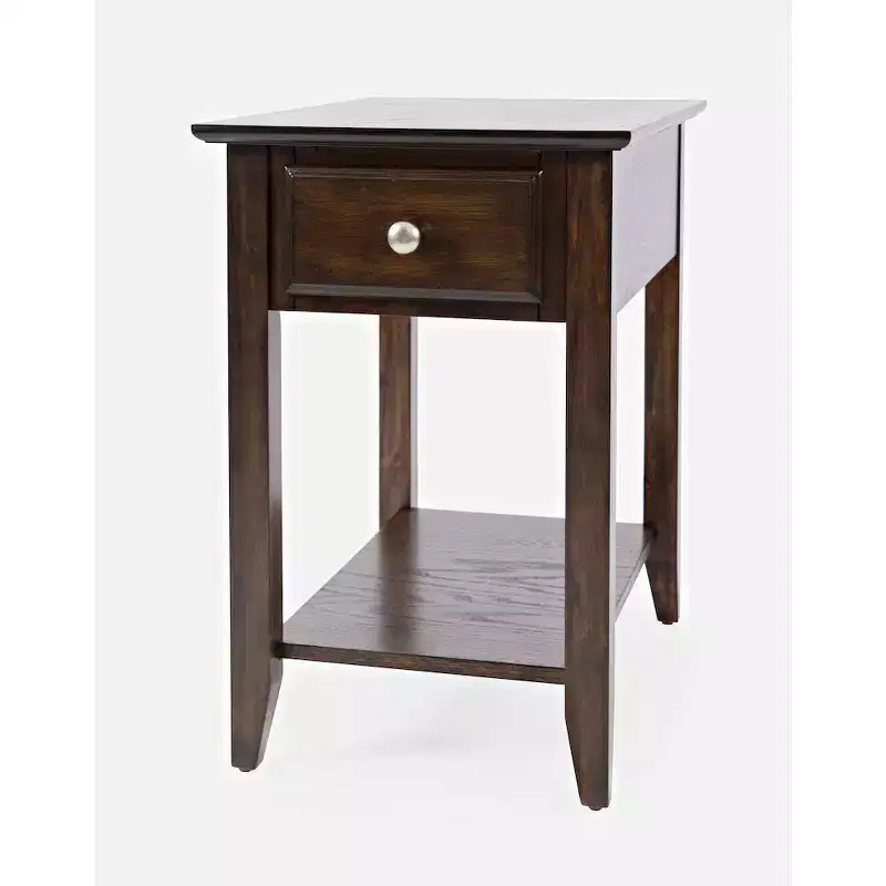 Modern Espresso Chairside End Table