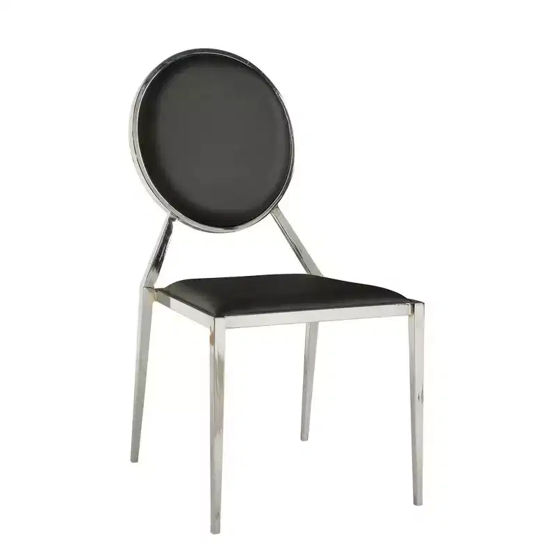 Contemporary Round-Back Upholstered Side Chair