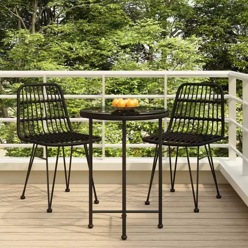 vidaXL Patio Dining Set - Poly Rattan Design