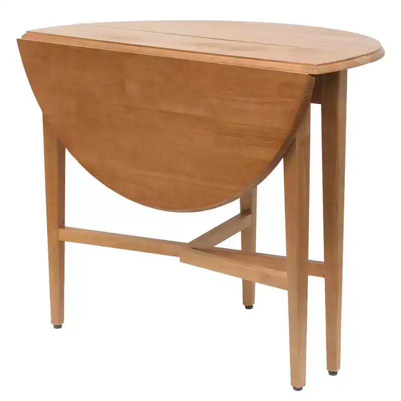 Double Drop Leaf Dining Table Wood/Light Oak