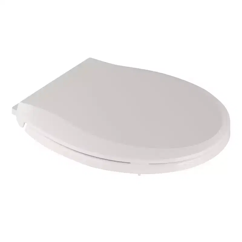 Round Soft Close Toilet Seat – Non-Slip, Tool-Free, 300kg Load, Biscuit Color