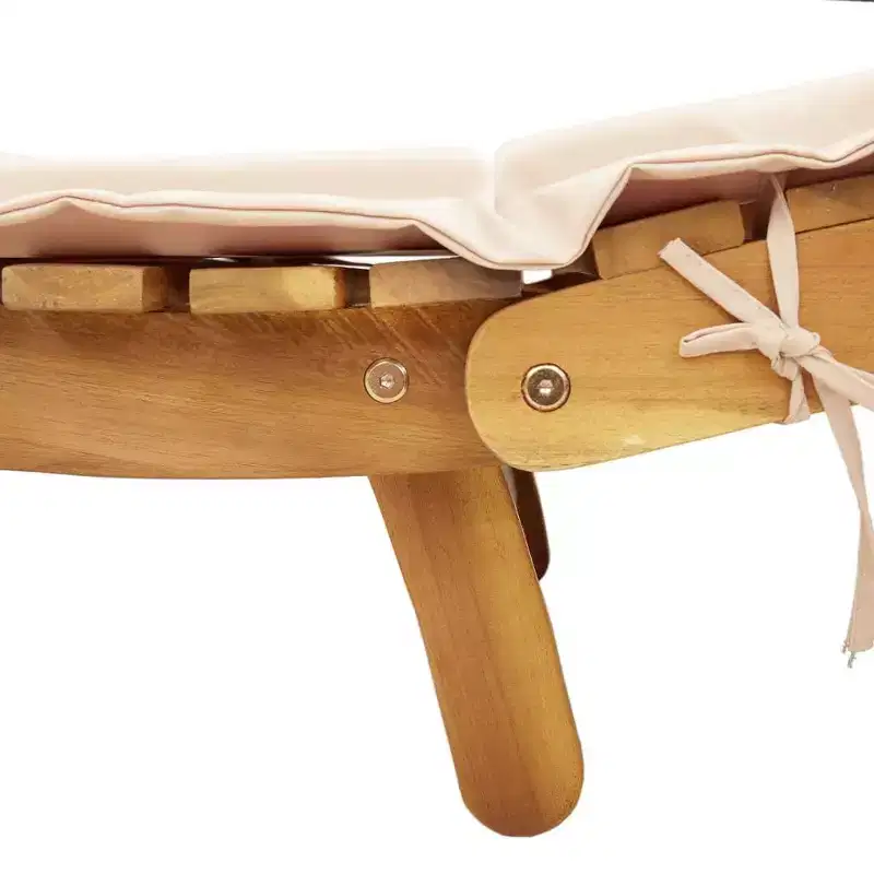 vidaXL Sun lounger21.65 x 72.44 x 25.20 in Solid Acacia Wood