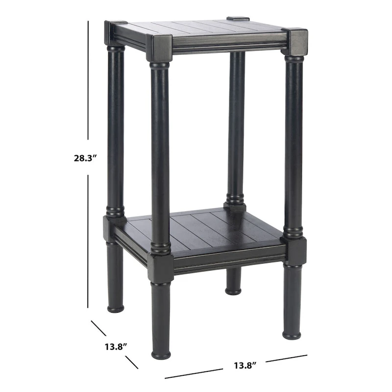 SAFAVIEH Nermira Square Accent Table - 13.8 W x 13.8 L x 28.3 H - 14Wx14Dx28H