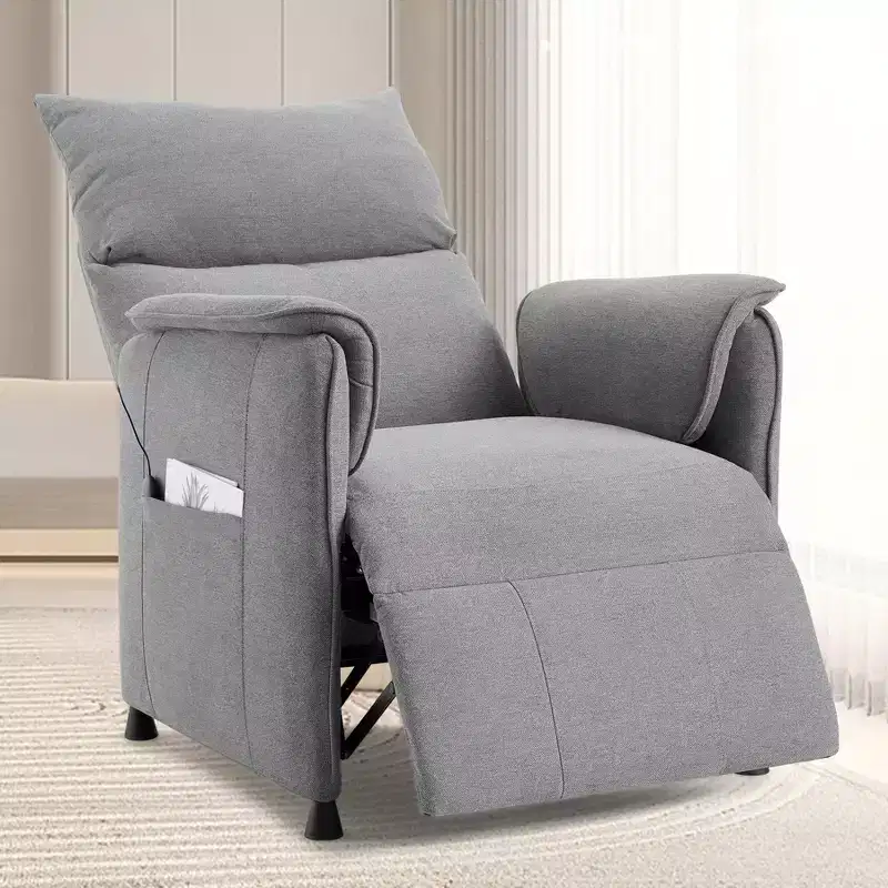 Adjustable Single Recliners Sofa, Home Seating with Remote Control with Massage and Heatsinge Office Couch for Living RoomOffice