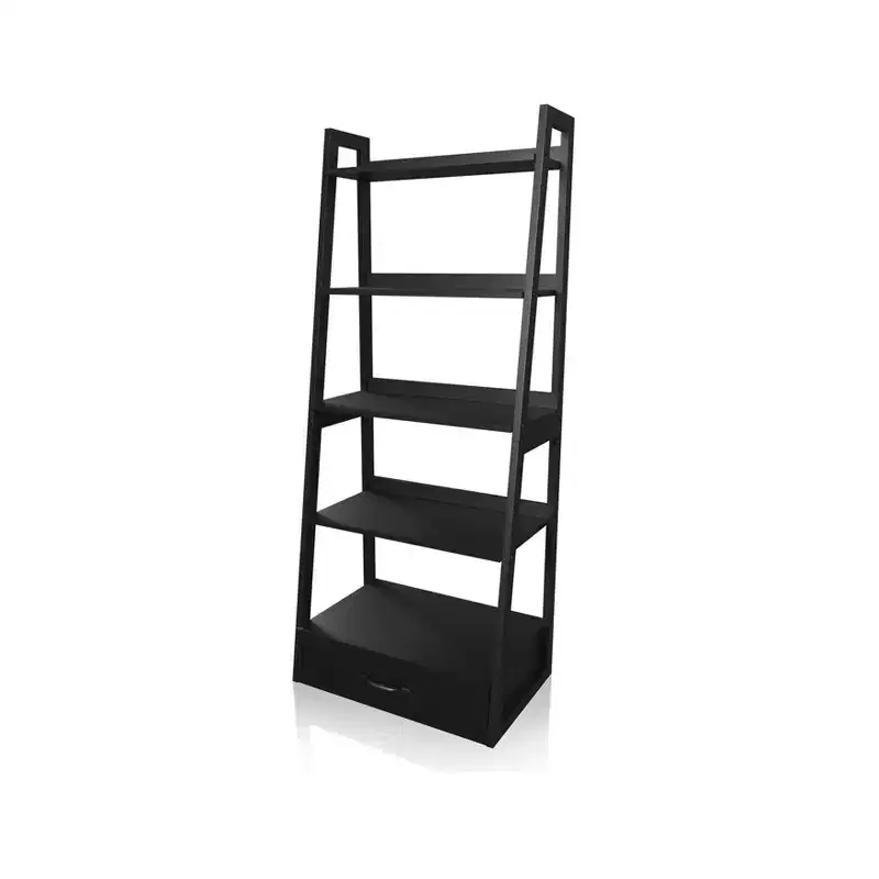 24/7 Shop At Home Juncus 5 Tiered Ladder Bookcase