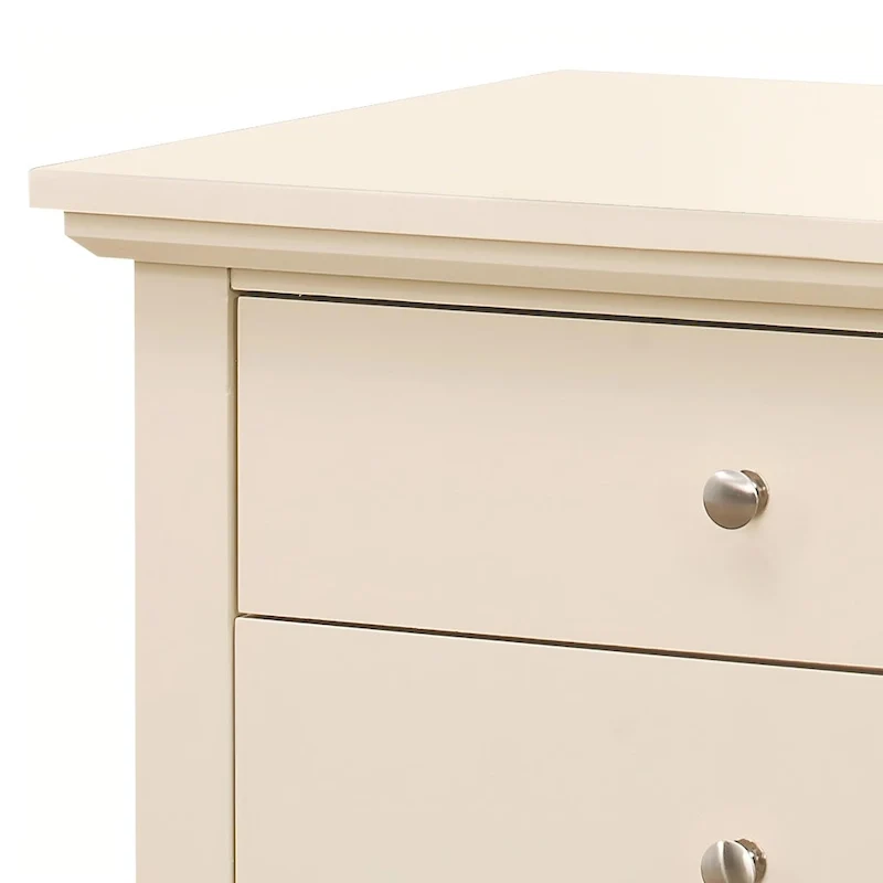 Modern Bedroom Cabinet Bedside Table with Three Drawers Storage Nightstand for Bedroom