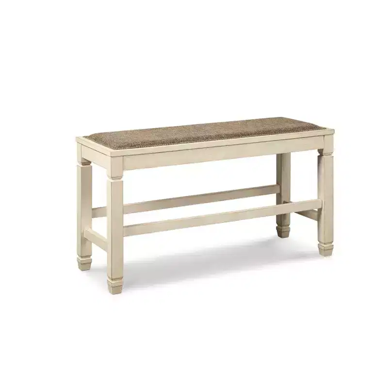 Counter Height Dining Bench Antique White