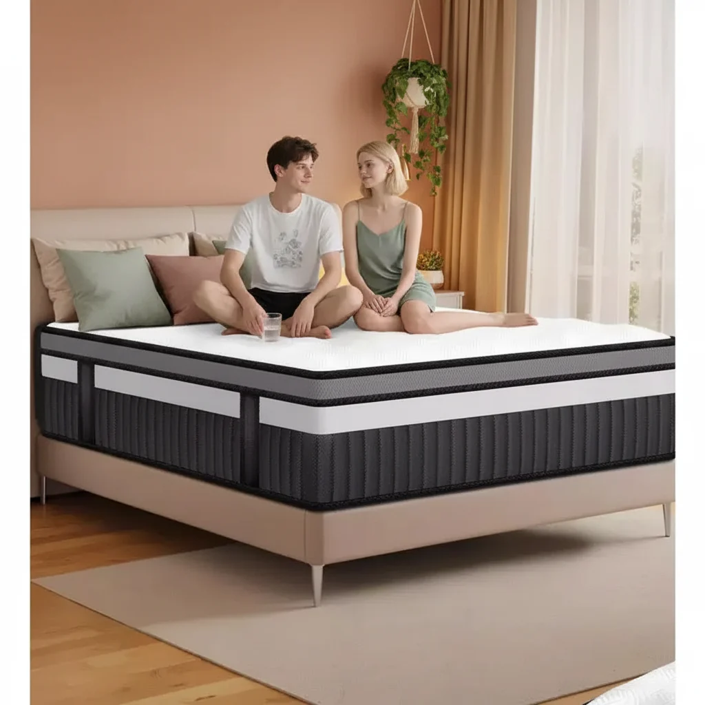 Memory Foam Mattress in a Box, 14-Inch King Size Mattress for Cool Sleep & Pressure Relief, Medium Firm