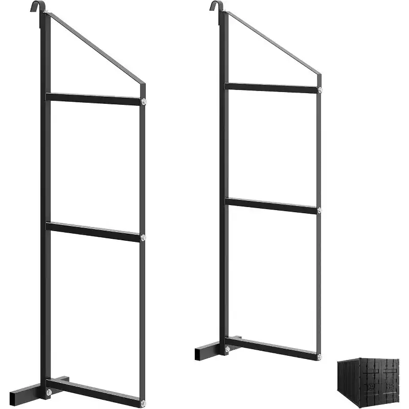 COZONY Heavy-Duty 3-Tier Steel Shipping Container Shelving Bracket, 22x60, 1100 lbs Capacity, Hanging Storage Rack for Containers & Garages