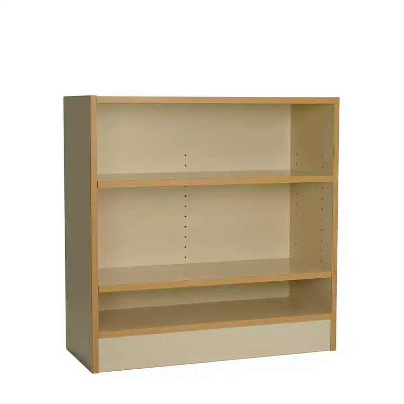 Factory Direct Partners Kids' 30" 2 Shelf Bookcase Almond Maple Wood Laminate Off White