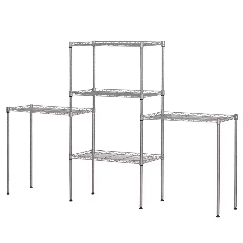 5-Layer Wire Shelving Unit - Metal Mesh Storage Rack, 551 lbs Total Capacity