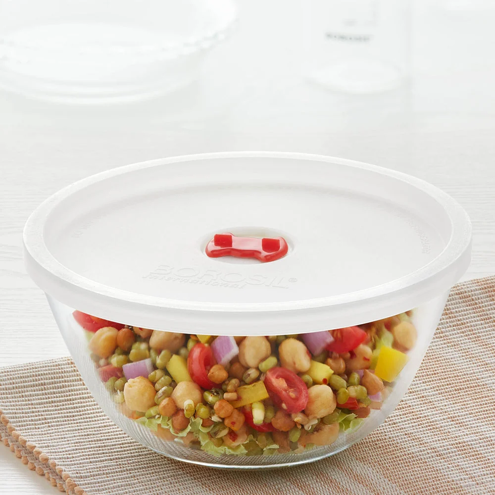 Mixing & Serving Bowl with White Lid 1.5L