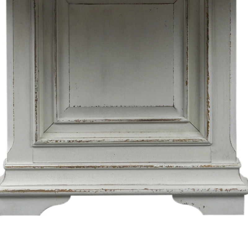 Abbey Park Antique White & Weathered Brown 7 Piece Trestle Table Set