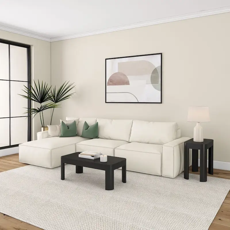 Plank and Beam Contour Rectangular Coffee Table - 40